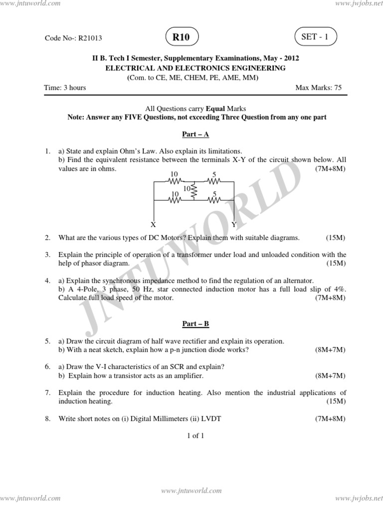 Electrical and Electronics Engineering | PDF | Transformer | Rectifier