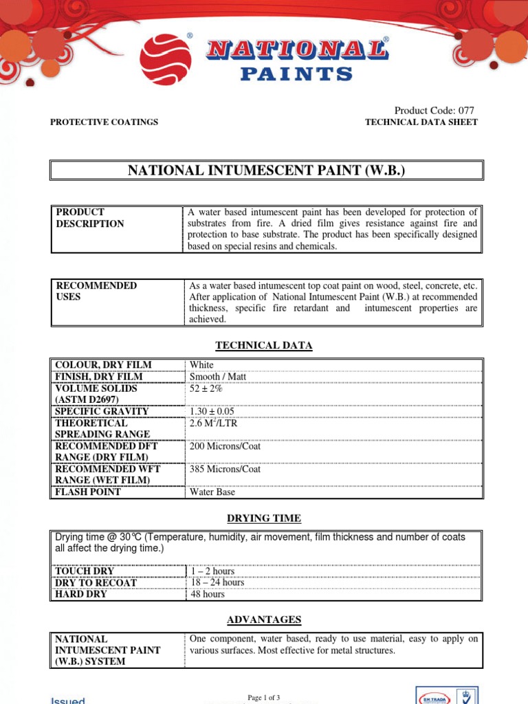 Intumescent Paint _W.B Paint Concrete