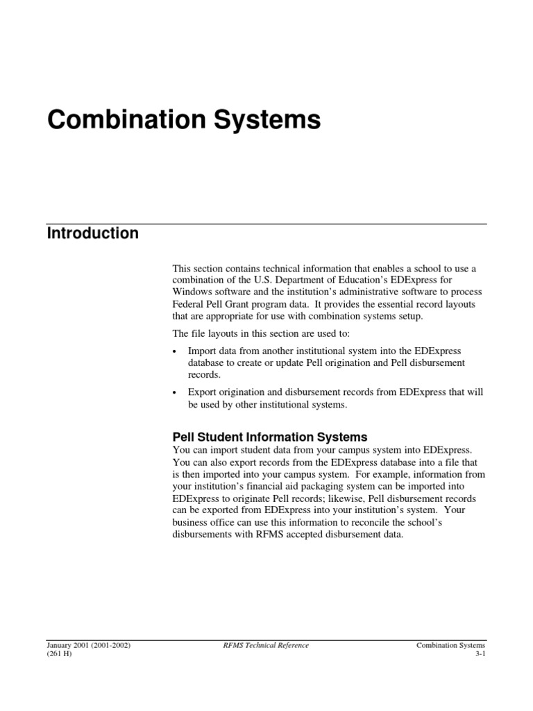 Pell Grant Data Processing Guide | PDF