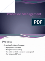 3.2 Processor Management