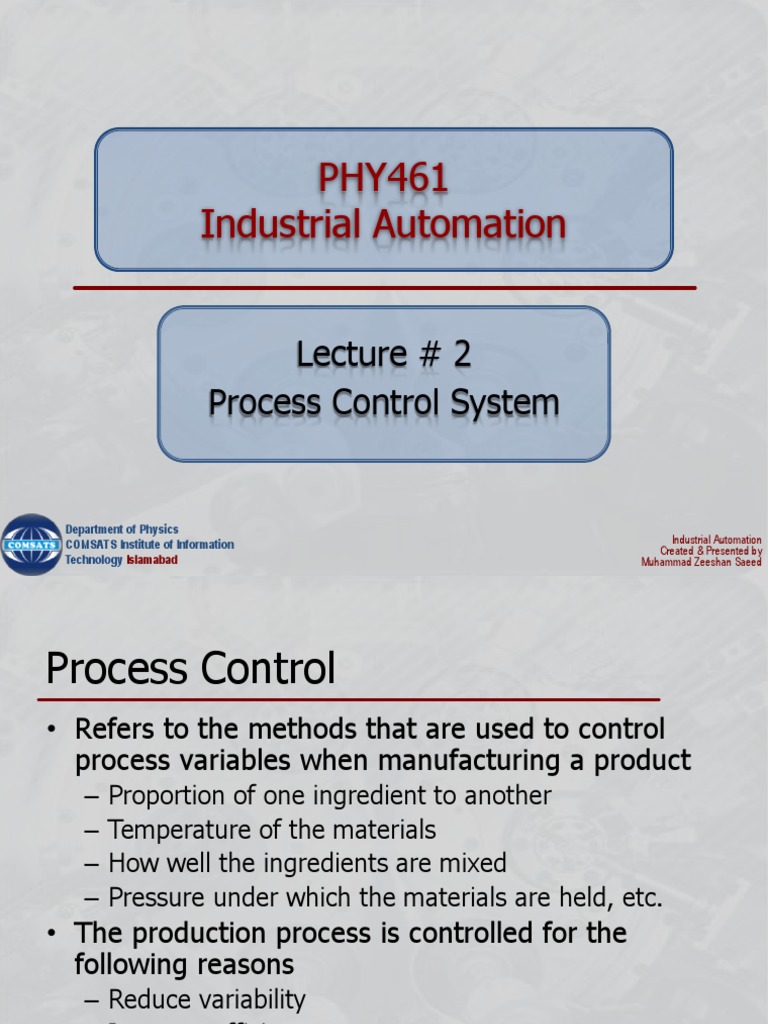 Process Control in Industrial Automation | PDF | Business