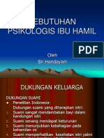 Kebutuhan Psikologis Ibu Hamil