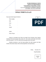 Surat Pernyataan Peserta Pemilu