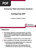 Configuring SAP: Enterprise Wide Information Systems