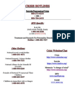 Crisis Hotlines