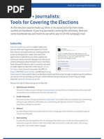 Download Facebook  Journalists Tools for Covering the Elections by Facebook SN106937131 doc pdf