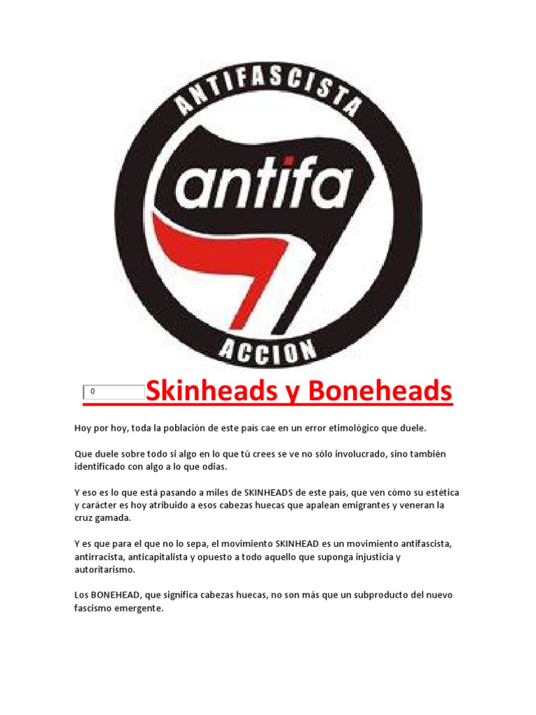 Skinheads vs. Boneheads: Realidades y Mitos | PDF | Subculturas ...