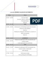 Agenda Primer Seguimiento 2011