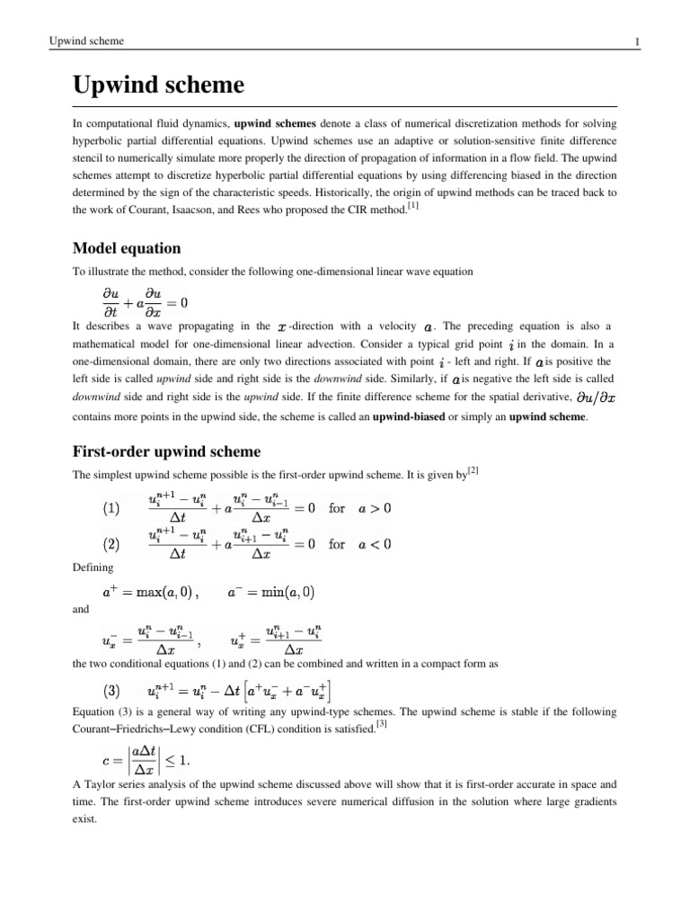 Esquemas de Upwind | PDF | Mathematical Concepts | Physics