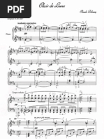 Debussy Claire De Lune Easy Version Suite Bergamasque Orchestre