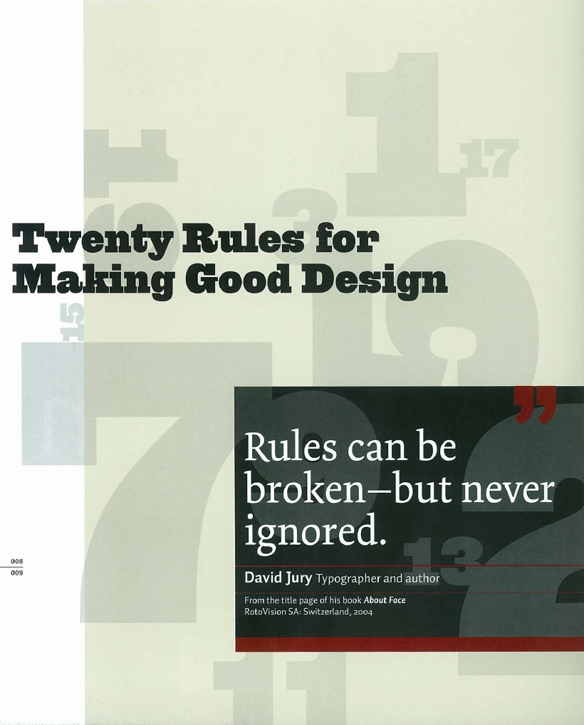 20 Rules of Design | PDF
