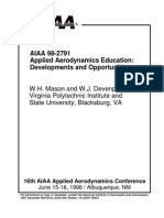 Mason - Applied Aerodynamics Education - AIAA 98-2791