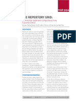 The Repertory Grid:: Eliciting User Experience Comparisons in The Customer'S Voice