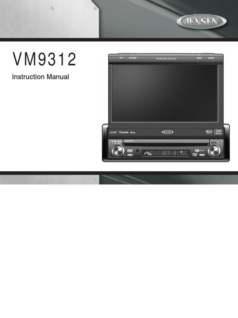 Manual Jensen VM9312 | Computer Monitor | I Pod
