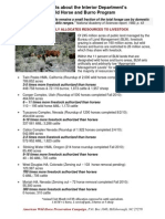 2010 Fact Sheet Livestock vs. Horses on Blm Lands