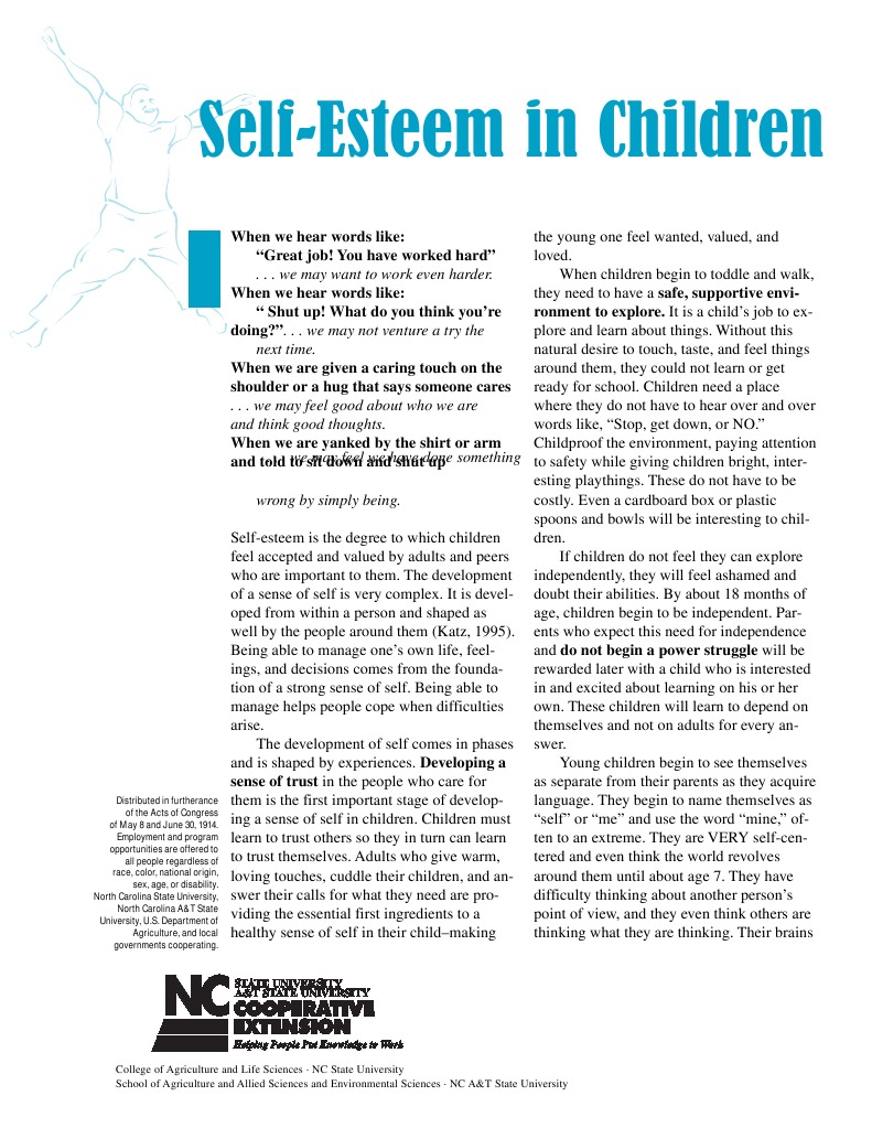Enhancing Children's Self-Esteem | PDF | Self Esteem | Adolescence