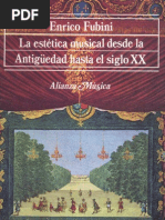 Fubini Enrico - La estética musical desde la antigüedad hasta el siglo XX