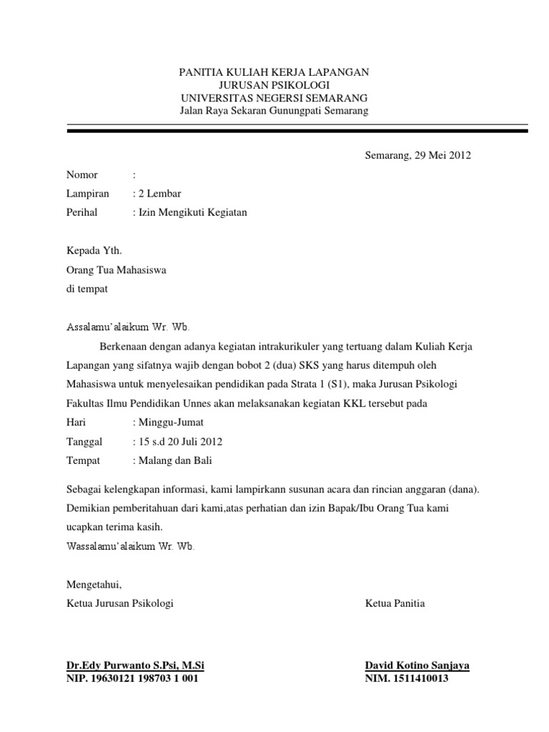 Surat Ijin Kkl Pdf
