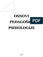 Pedagoska Psihologija - Skripta