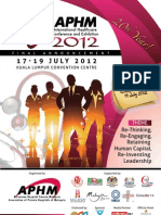 APHM 2012 - Final Announcement Brochure