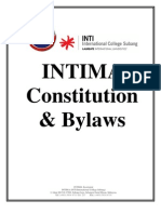 INTIMA Constitution & Bylaws (Revised Aug 2012)