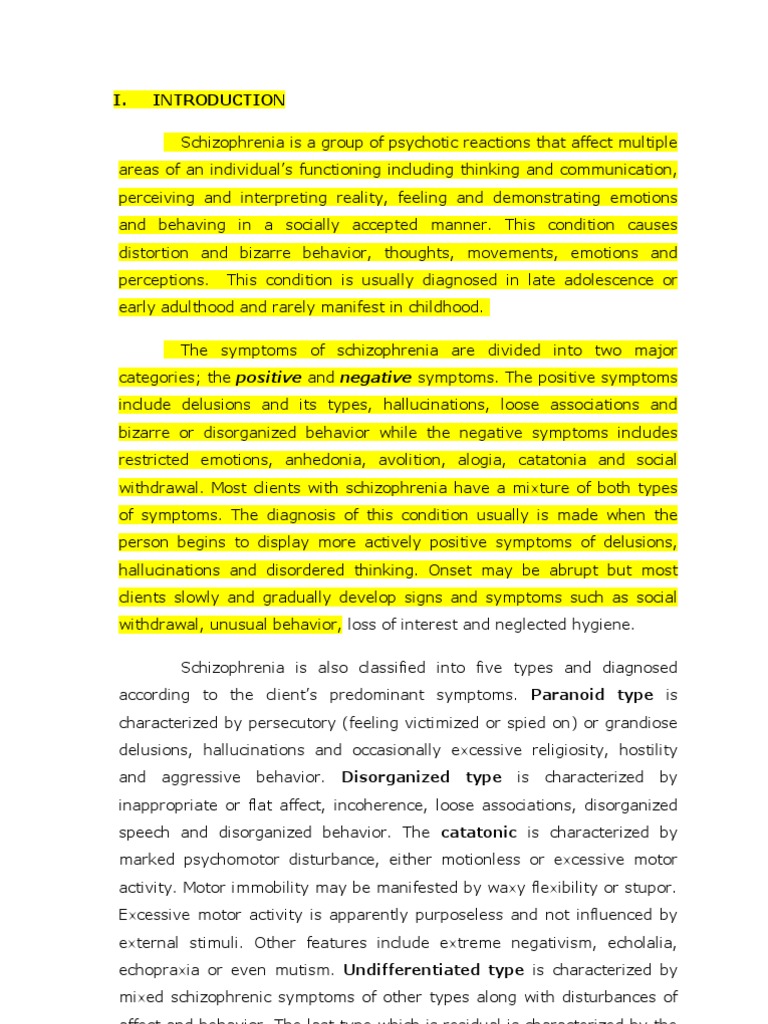 Schizophrenia study guide picture