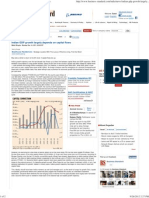 Indian GDP Growth Largely Depends On Capital Flows