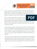 Acuerdos para la evaluación universal de docentes y directivos de educ. basica