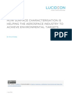 How Surface Characterisation is Helping the Aerospace Industry