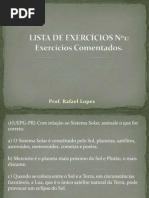 LISTA DE EXERCÍCIOS Nº1