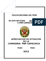 Apreciacion Cituacional de La Comisaria Pnp de Capachica -2012