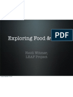 Food and Class Presentation