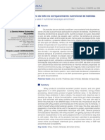 Aproveitamento Do Soro Do Leite Desengordurado e Desproteinizado No Enriquecimento Nutricional de Bebidas