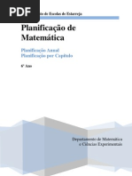 Planificação Anual Matemática 6º Ano