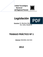 TP N° 1 - Legislación