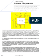 Amplificador de 55w para Auto