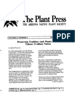 Summer 1997 The Plant Press Arizona Natiave Plant Soceity