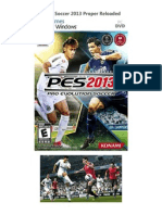 Pro Evolution Soccer 2013 Proper Reloaded