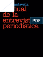"Manual de la Entrevista Periodística", Juan Cantavella
