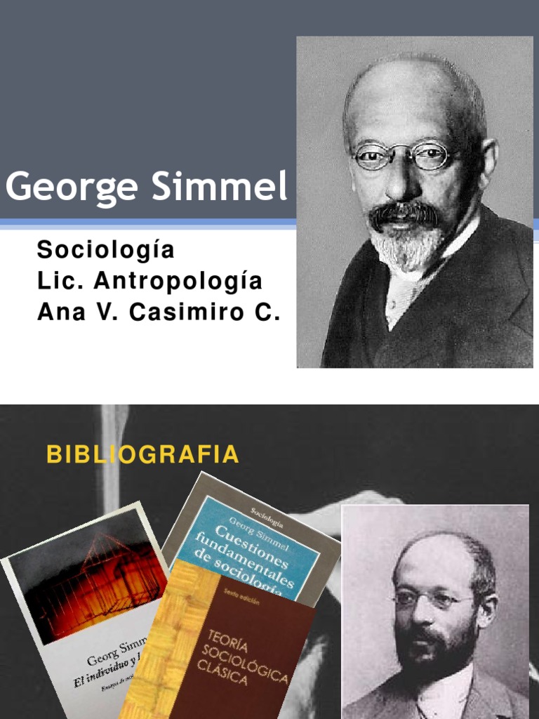Introducción A Simmel | PDF | Sociología | Sociedad