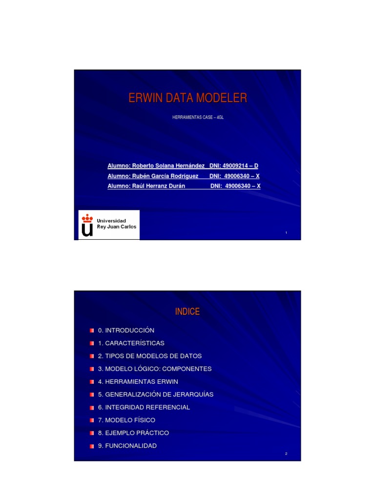 Erwin Data Modeler | PDF