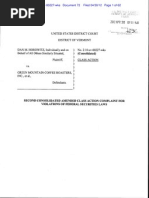 Download 2012 04-30 Horowitz vs Green Mountain Coffee Roasters - Second Consolidated Class Action Complaint by Sam E Antar SN107125977 doc pdf