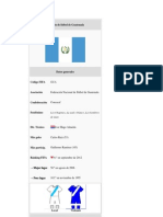 Selección de Guatemala Datos