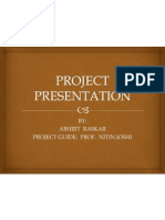 BY: Abhijit Raskar Project Guide: Prof. Nitin Joshi