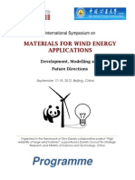 Programme: Materials For Wind Energy Applications