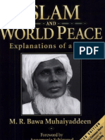 Islam &amp; World Peace- Explanations of a Sufi by m. r. Bawa Muhaiyaddeen