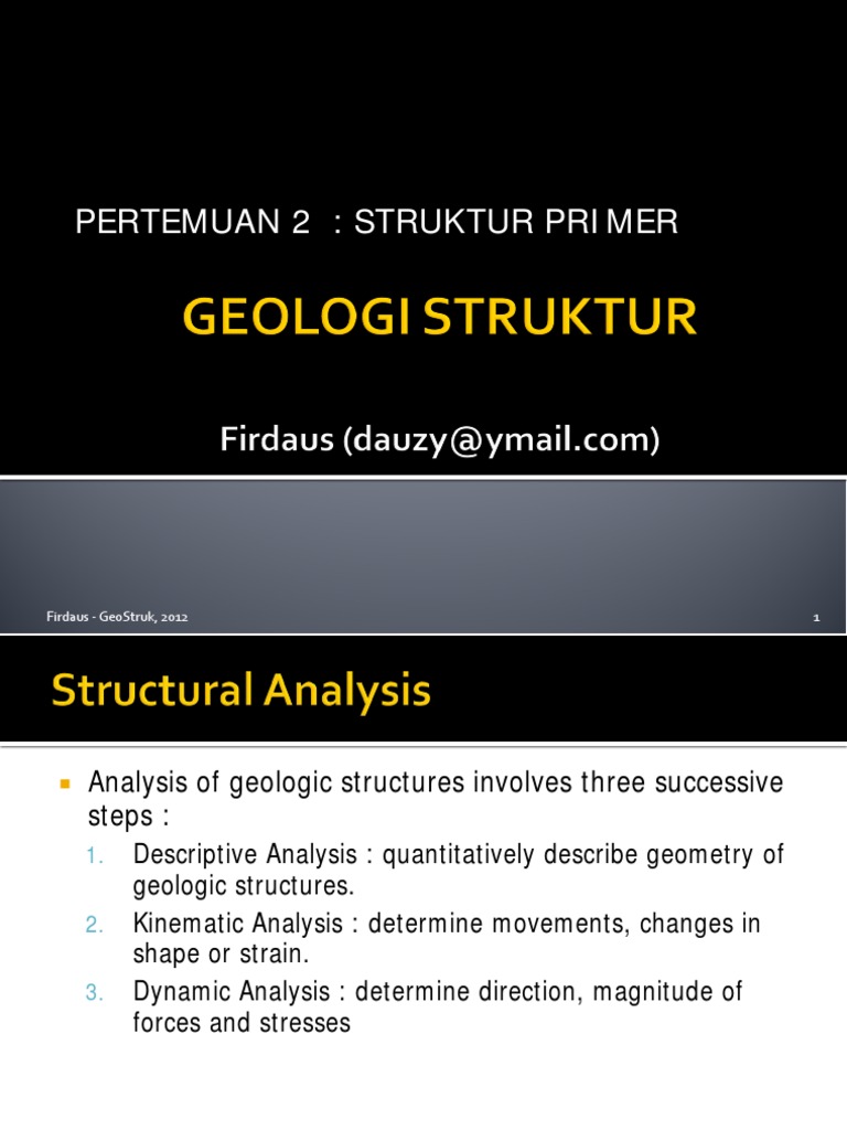 Analisis Struktur Geologi Primer | PDF