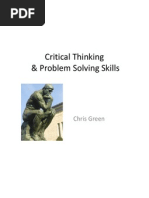 Critical Thinking & Problem Solving Skills: Chris Green