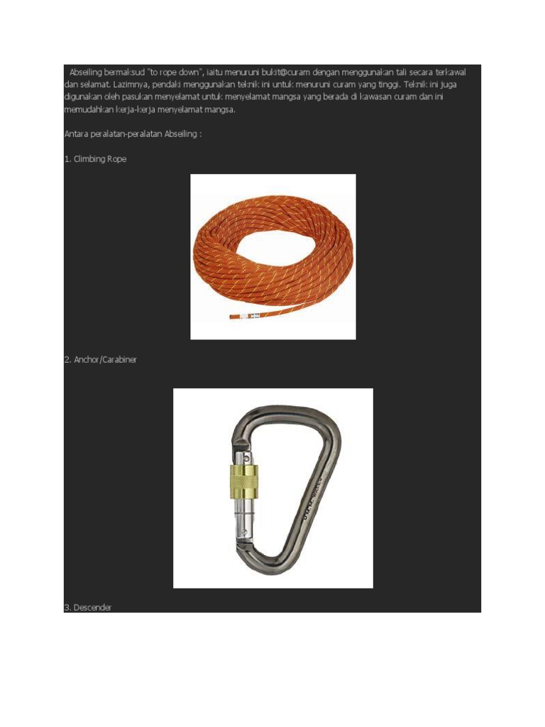 Abseiling Pdf