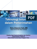 Teknologi Informasi Dalam Pemerintahan (E-Government)